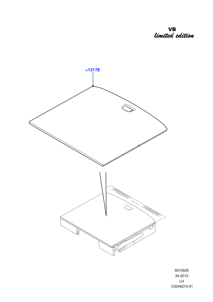 Load Compartment Trim (Halewood (UK),Victoria Beckham Limited Edition)(Floor)