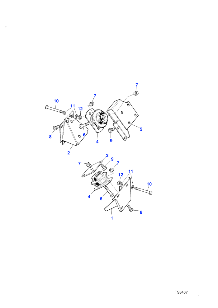 Mounting Brackets-Rear (2.4L 4 Cyl VM Turbo Diesel)