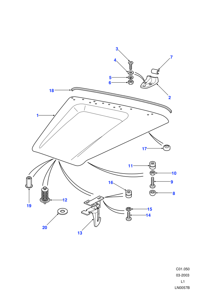 Bonnet Assembly-Cable Operated