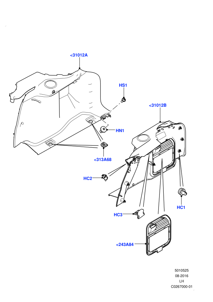 Side Trim (Itatiaia (Brazil))(Luggage Compartment)((V)FROMGT000001)