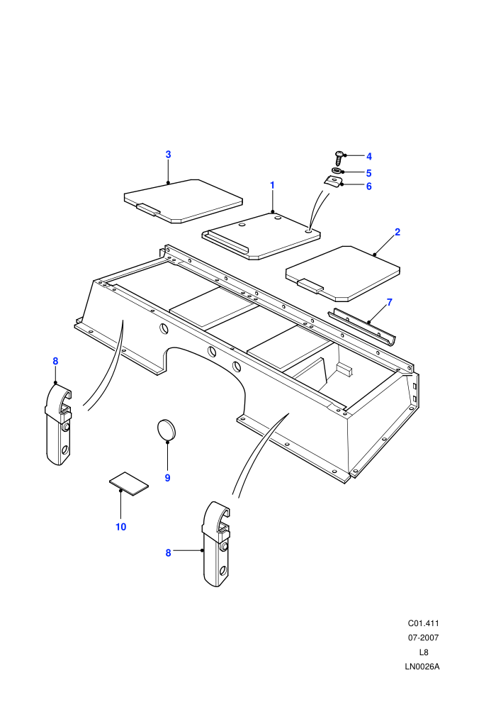 Seatbase Fittings ((V)FROM7A000001)