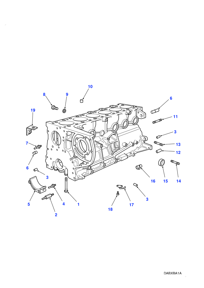 Cylinder Block (2.5L 6 Cyl BMW Diesel)