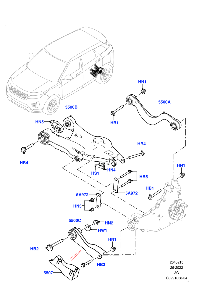 Rear Suspension Arms (Halewood (UK))
