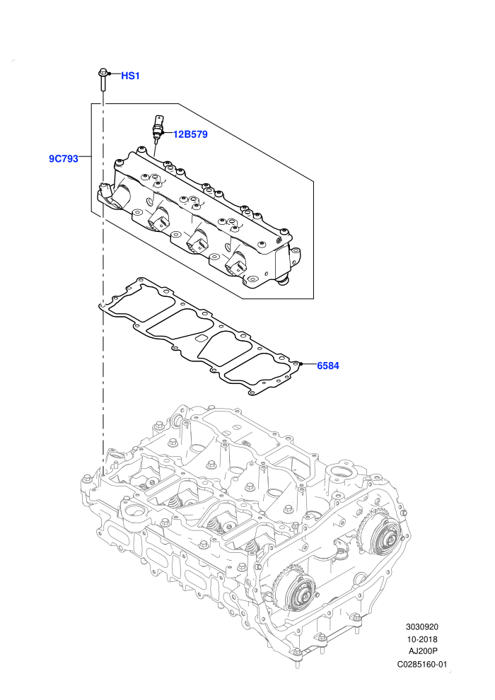 Variable Valve Lift Unit (2.0L I4 Mid AJ200 Petrol E100,2.0L I4 Mid DOHC AJ200 Petrol,Itatiaia (Brazil))((V)FROMJT000001)