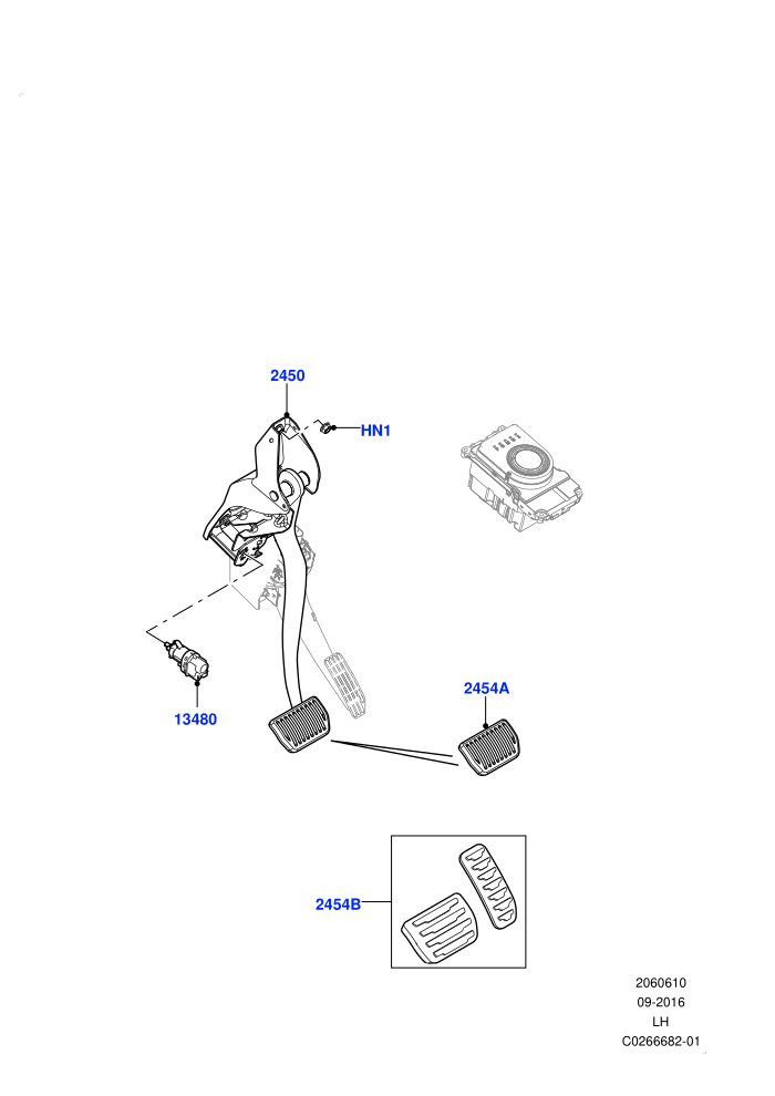 Brake And Clutch Controls (9 Speed Auto AWD,Itatiaia (Brazil))((V)FROMGT000001)
