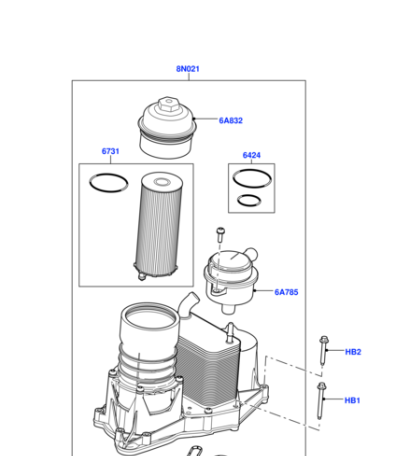 LR002338 AMD Фильтр масляный NRR/RRS 3.6L V8 32V DOHC