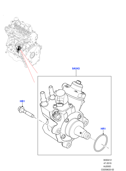 LR139238 BOSCH Уплотнительное кольцо ТНВД 2.0D