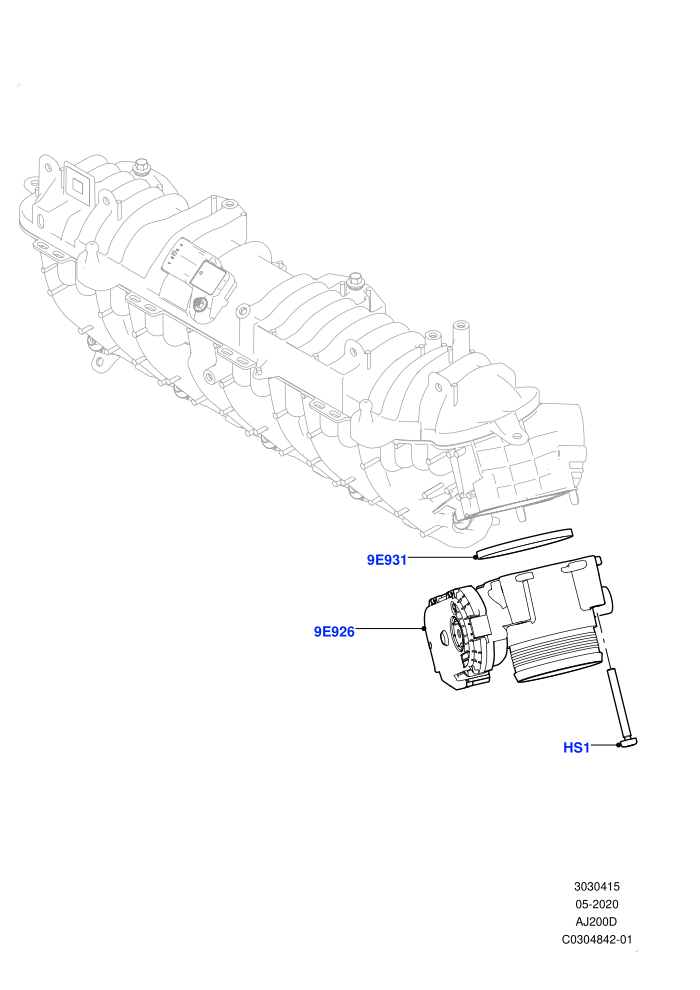 Throttle Housing (2.0L AJ20D4 Diesel Mid PTA,Itatiaia (Brazil))((V)FROMLT000001)
