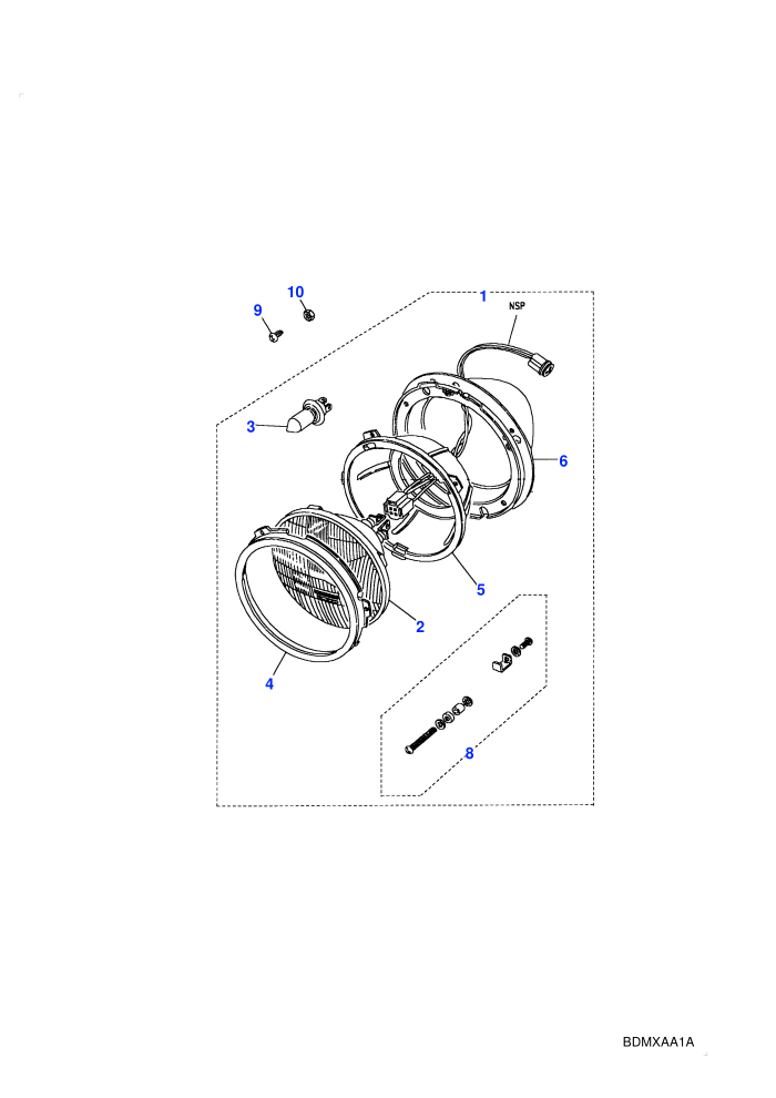 Headlamps (Less Headlamp Levelling)((V)TOJA624754)
