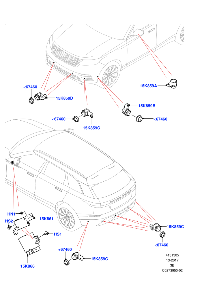 Parking Distance Control ((V)TOLA999999)