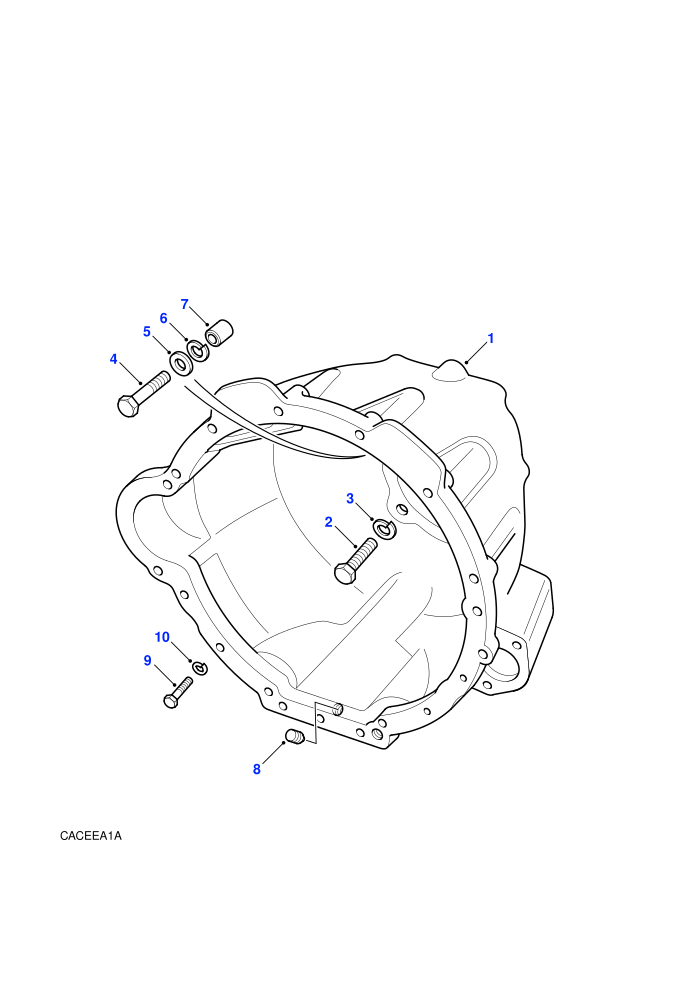 Bell Housing (5 Speed Manual Transmission,V8 Petrol)