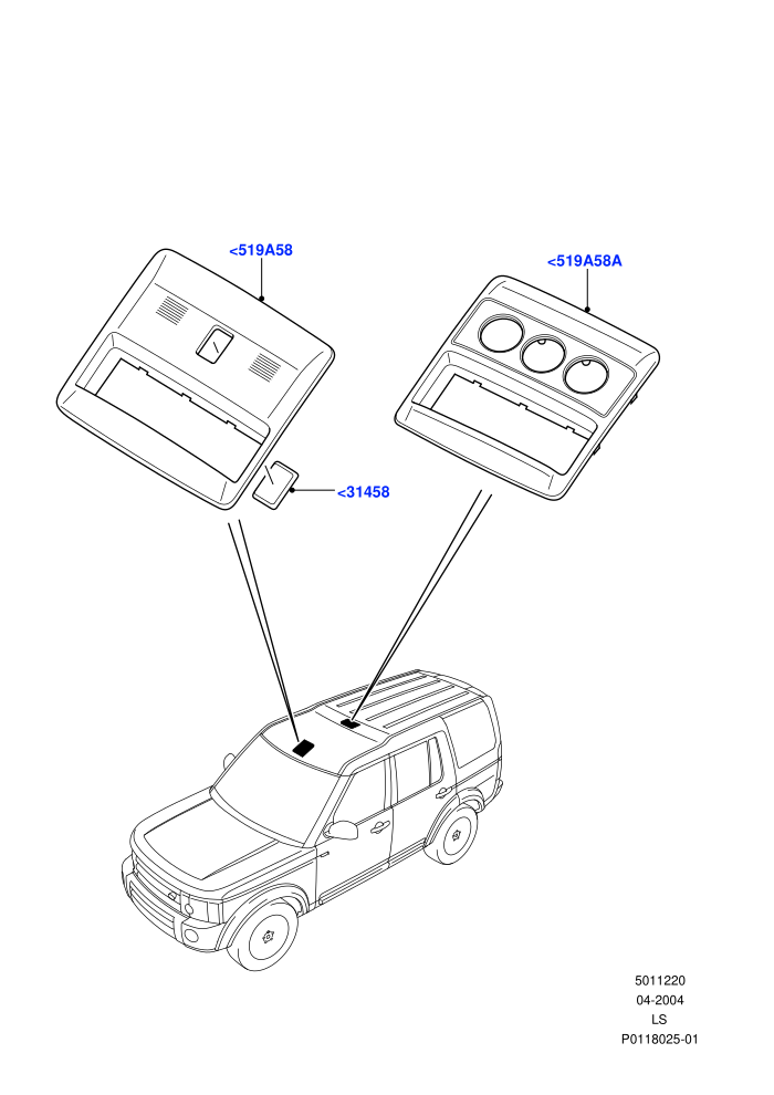 Console - Overhead ((V)TO9A999999)