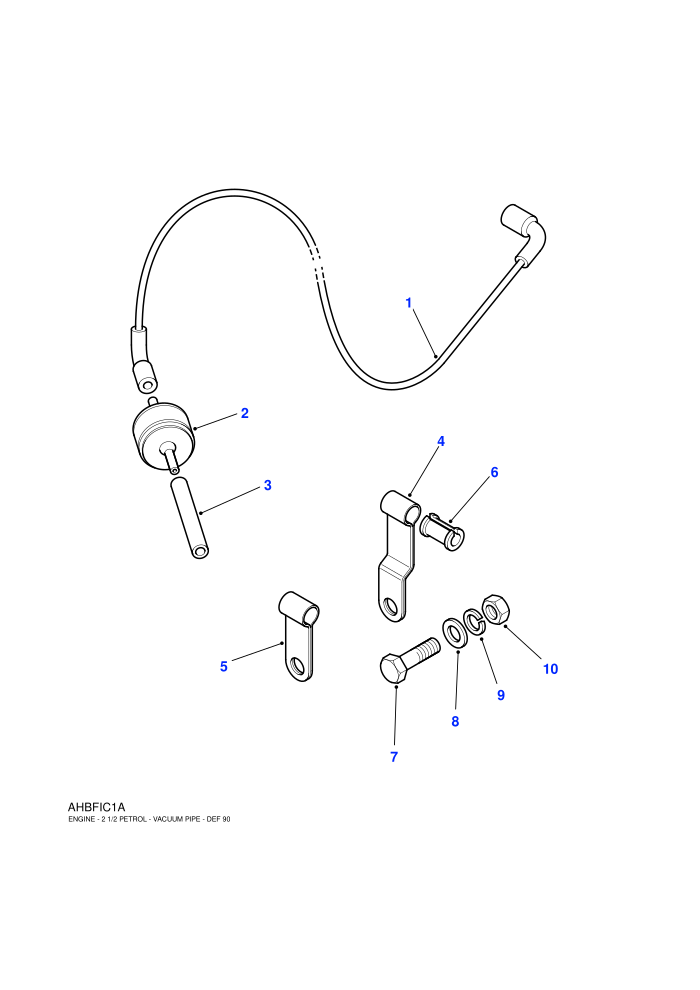 Vacuum Pipe (2.5L 4 Cyl L/R Petrol)