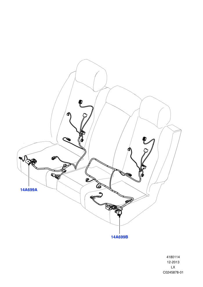 Wiring - Seats (Rear Seats)((V)TOHA999999)