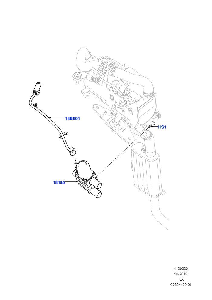 Auxiliary Fuel Fired Pre-Heater (2.0L 16V TIVCT T/C 240PS Petrol,Less Park Heating,With Fuel Fired Heater)(Heater Water Control)((V)TOHA999999 (V)FROMGA000001)