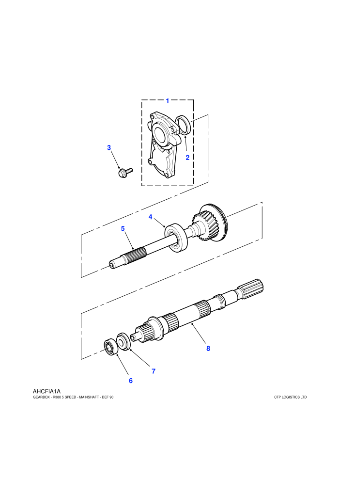 Mainshaft (5 Speed Manual Transmission,Manual Transmission)