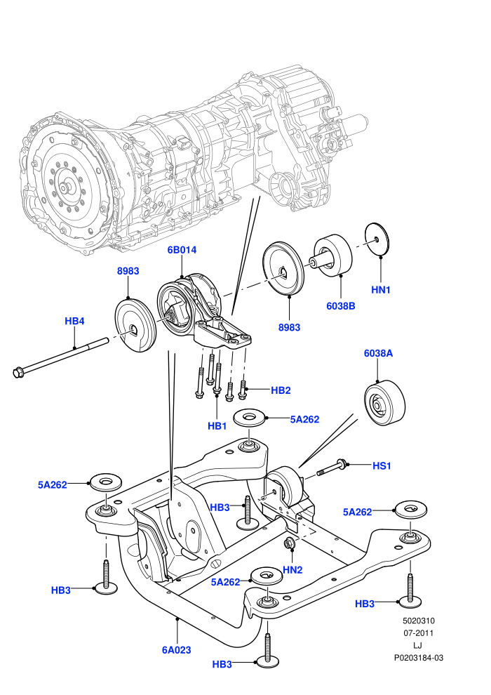 Transmission Mounting ((V)FROMAA000001)