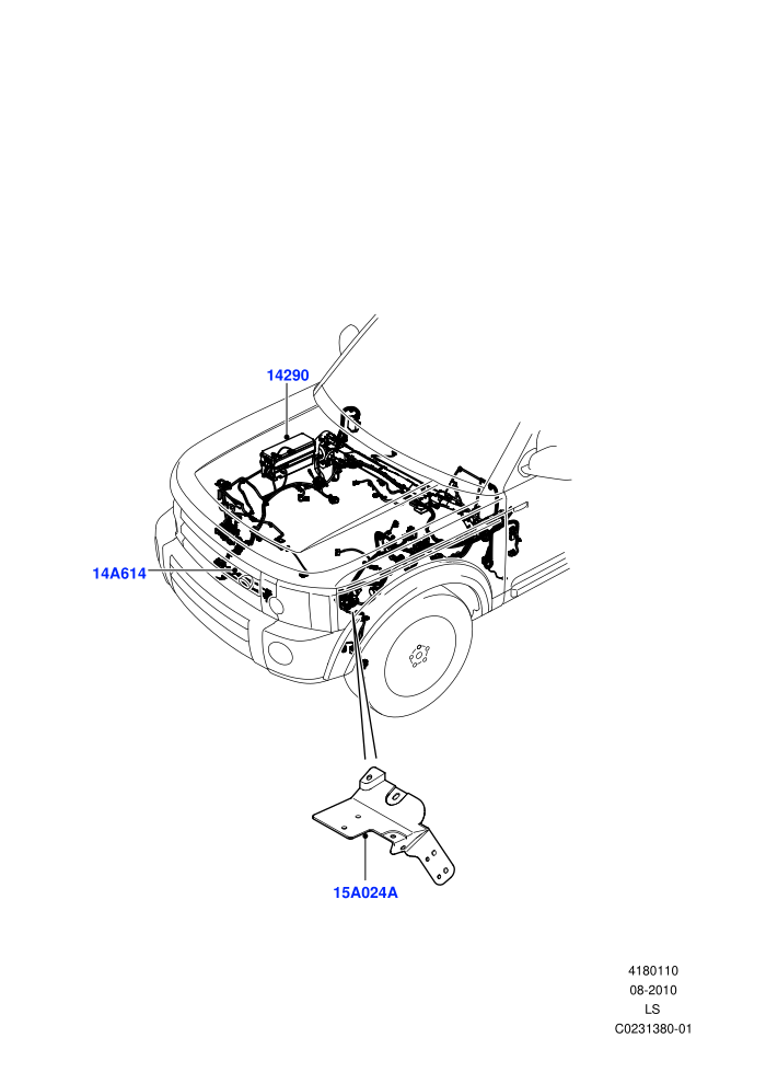 Electrical Wiring - Engine And Dash (Engine Compartment)((V)TOBA999999 (V)FROMBA000001)