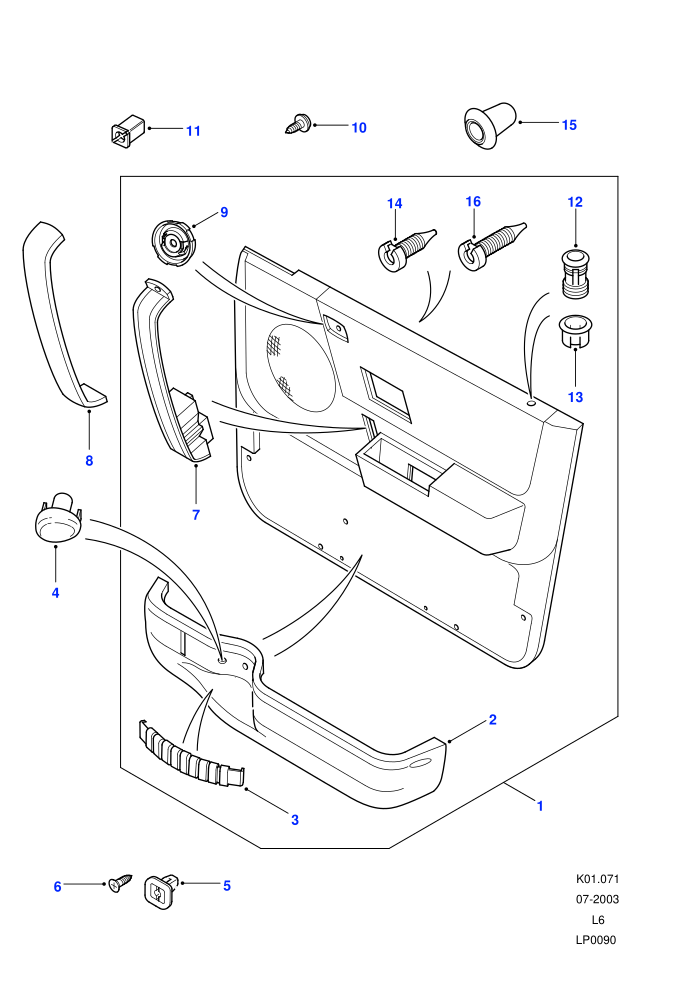 Front Door Casing (5 Door Station Wagon)((V)FROM4A000001)