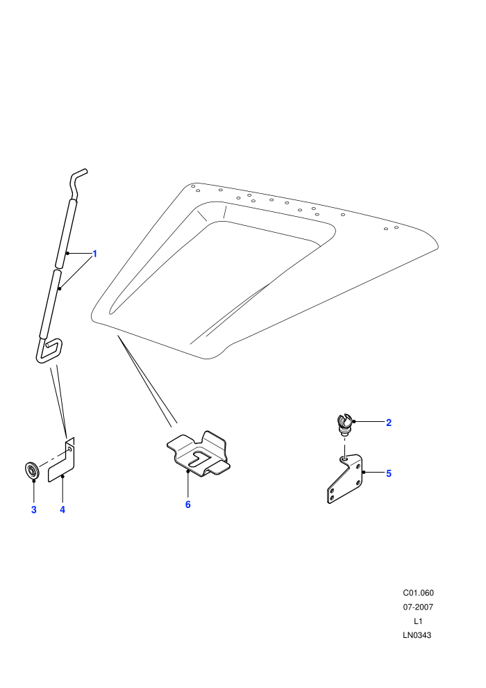 Bonnet Props-From (V) XA159807