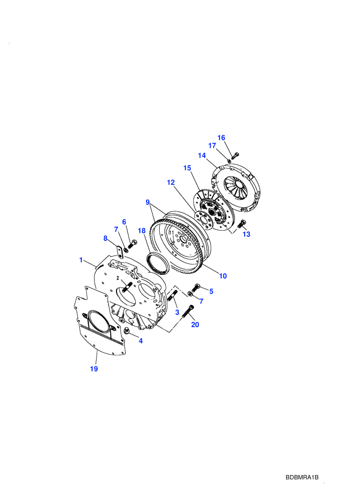Flywheel & Clutch (2.5L 200 Tdi,Less Catalyst,Manual Transmission)