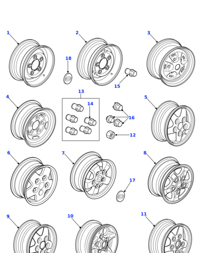 ANR3631MNH - Land Rover Wheel-alloy road