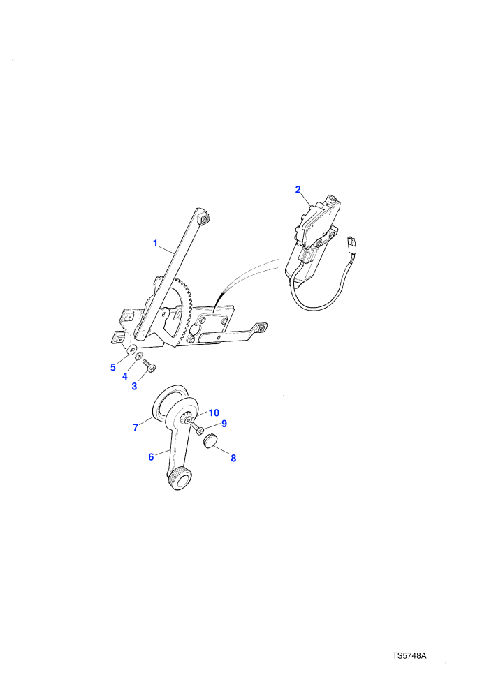 Regulator-Side Door Window-Rear (4 Door Station Wagon)