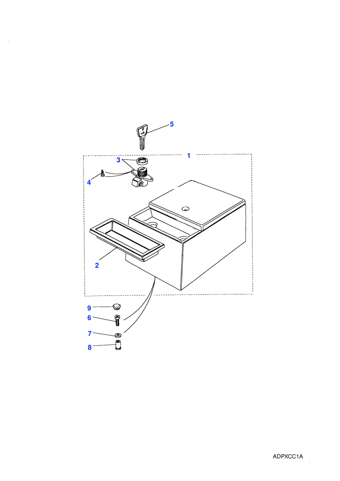 Cubby Box-Square Front-Detachable Tray