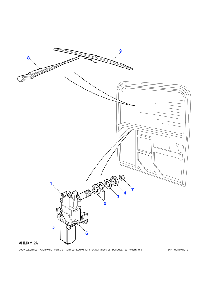 Rear Screen Wiper-From (V) MA965106