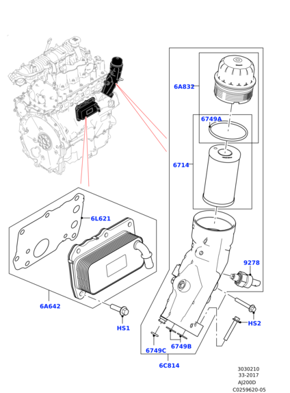 LR073669 EUROREPAR Фильтр масляный 2.0D