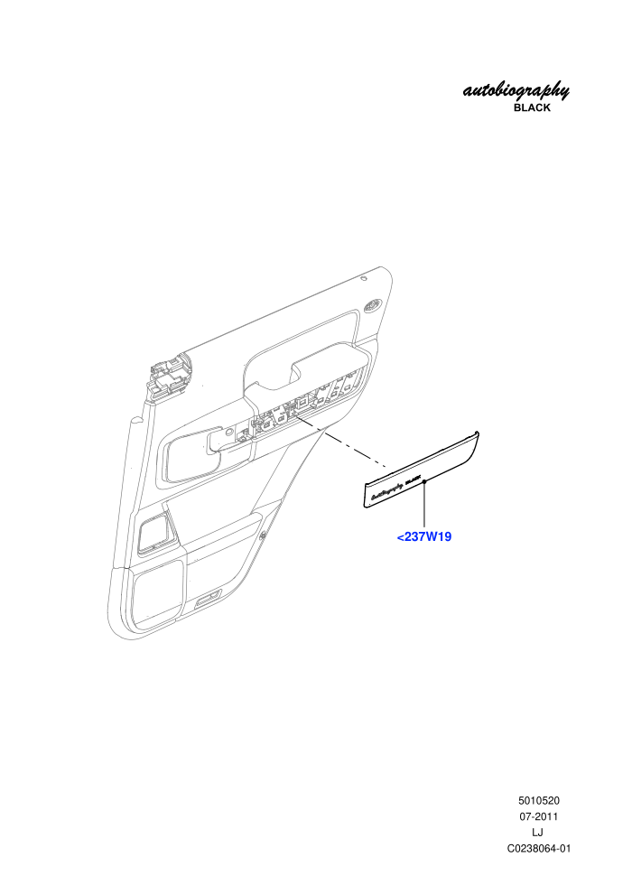 Rear Door Trim Installation (Autobiography Black LE)((V)FROMAA313069)