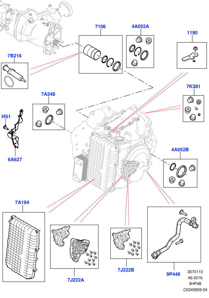 Transmission External Components (9 Speed Auto AWD,Halewood (UK))((V)FROMEH000001)
