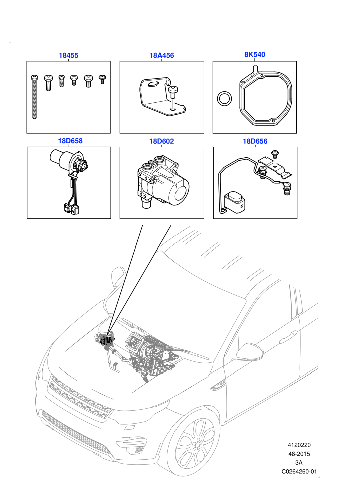 Auxiliary Fuel Fired Pre-Heater (Changsu (China),Fuel Fired Heater With Park Heat,Fuel Heater W/Pk Heat Less Remote,With Fuel Fired Heater)(Internal Components,Service Kit)((V)FROMFG000001)