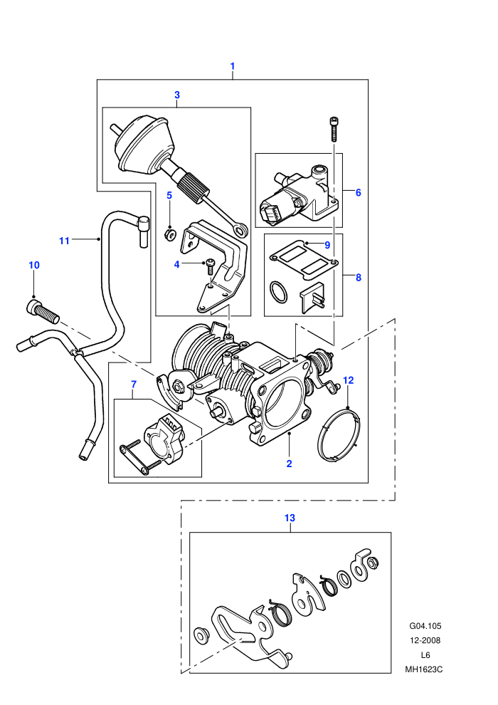 Throttle Body Cruise Control (2.5 KV6 Petrol,Automatic Transmission,With Cruise Control)