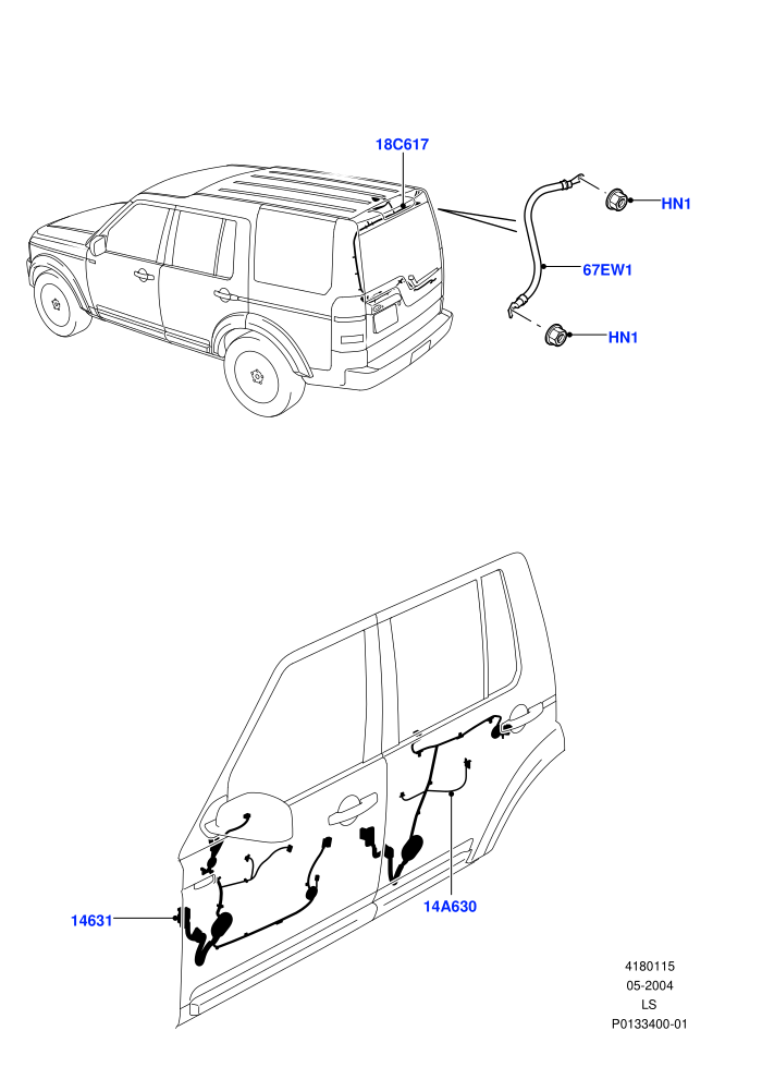 Electrical Wiring - Body And Rear (Front And Rear Doors)((V)TO9A999999)