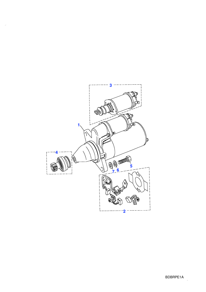 Starter Motor Lucas (V8 EFI Petrol)