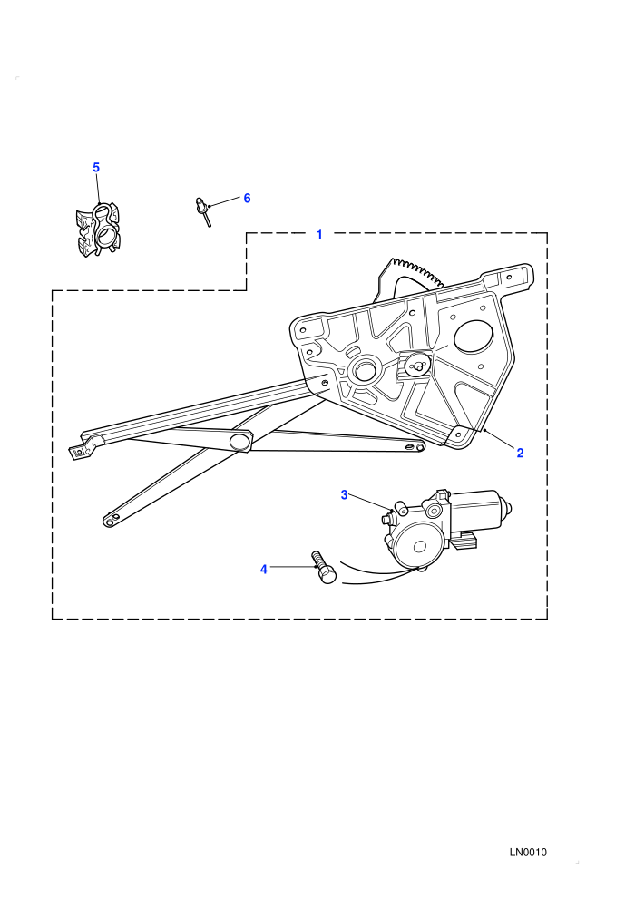 Front Window Regulator Assembly