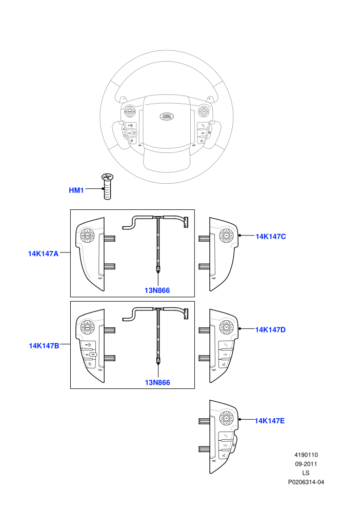Switches (Steering Wheel)((V)TODA999999 (V)FROMAA000001)
