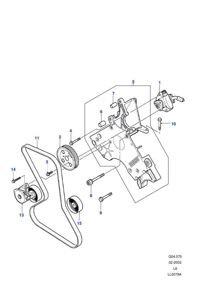 Power Steering Pump (2.5 KV6 Petrol,Automatic Transmission,With Power Steering)