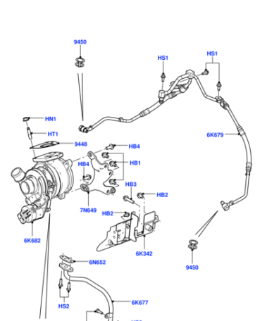 LR003787 ZZVF Прокладка обратки маслопровода 3.6D