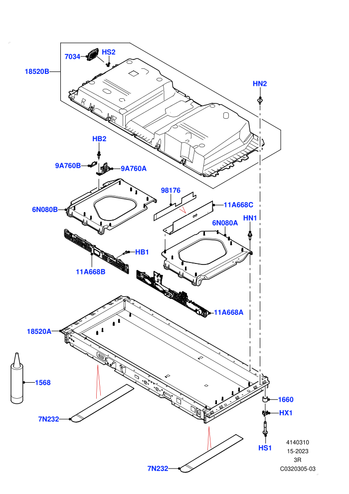 Hybrid Electrical Modules (Electric Engine Battery-PHEV)(Subframe And Mountings)