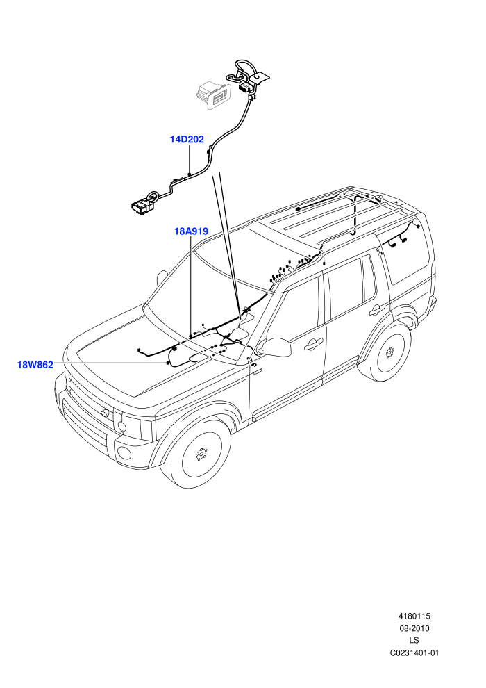 Electrical Wiring - Body And Rear (Audio/Navigation/Entertainment)((V)TOBA999999 (V)FROMBA000001)