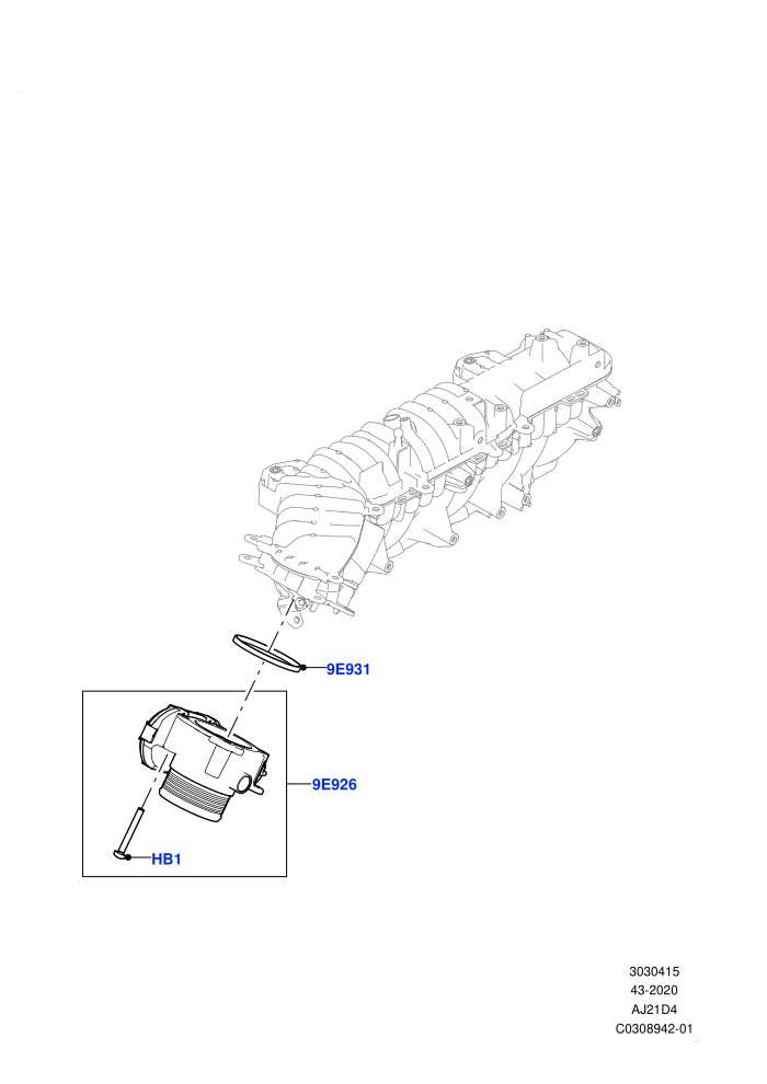 Throttle Housing (2.0L AJ21D4 Diesel Mid)((V)FROMMA000001)