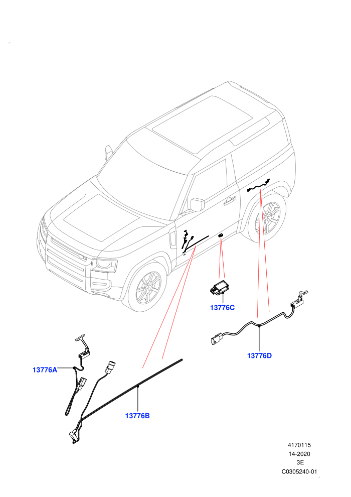 Interior Lamps (Short Wheelbase)(Door - Front/Rear)