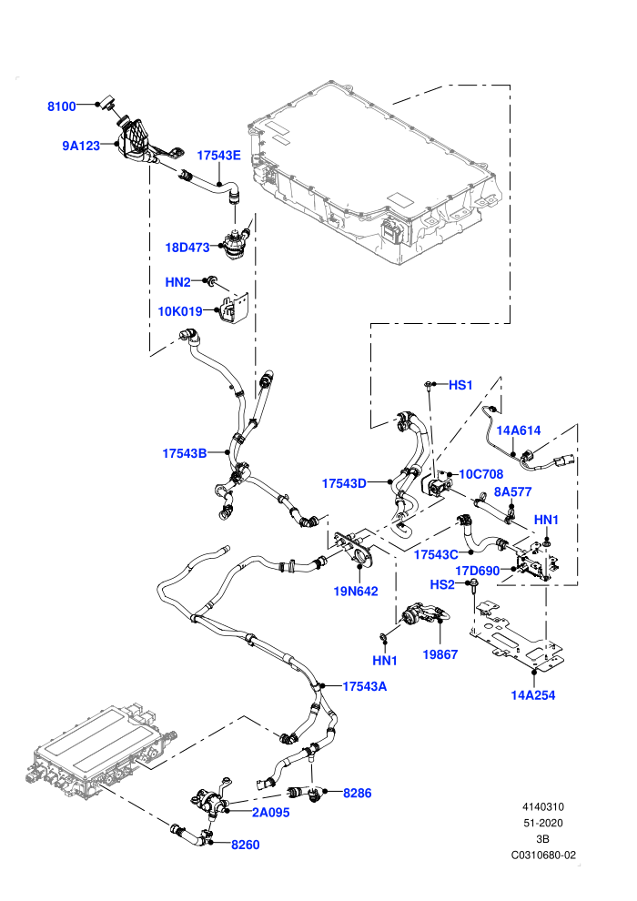 Hybrid Electrical Modules (Electric Engine Battery-PHEV)(Battery Cooling)((V)FROMMA000001)