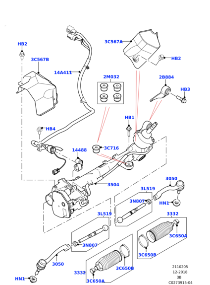 LR111480 CTR Наконечник рулевой тяги VELAR