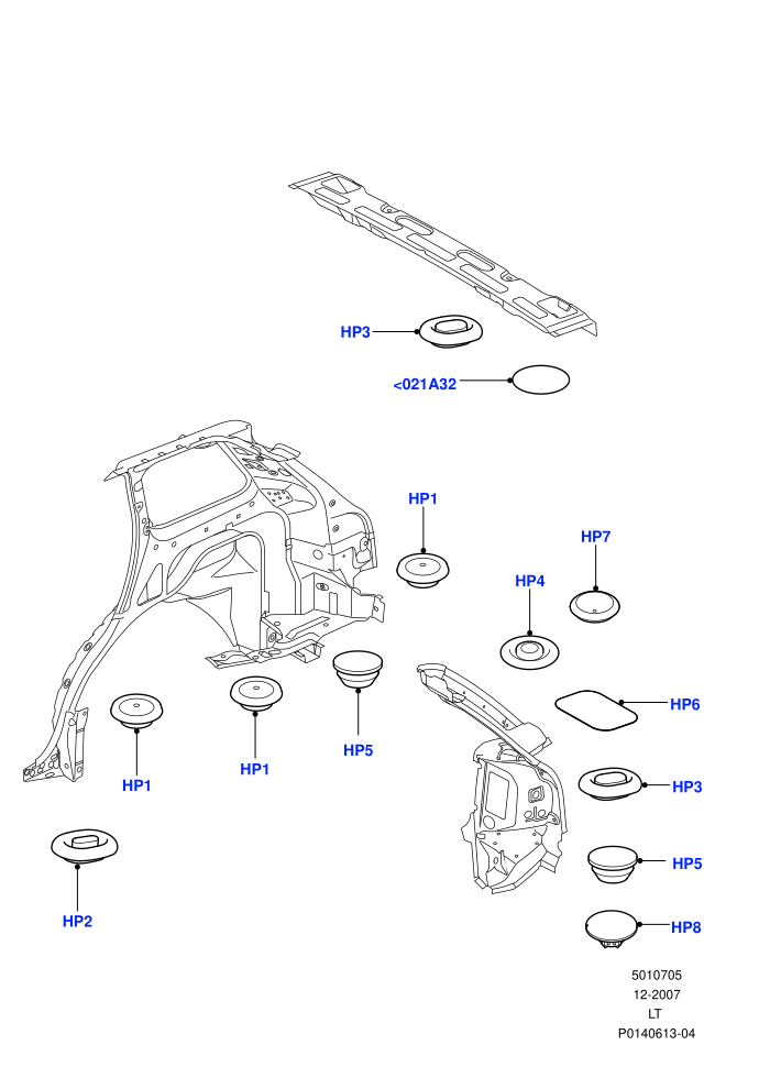 Plugs - Body (Rear)((V)TO9A999999)