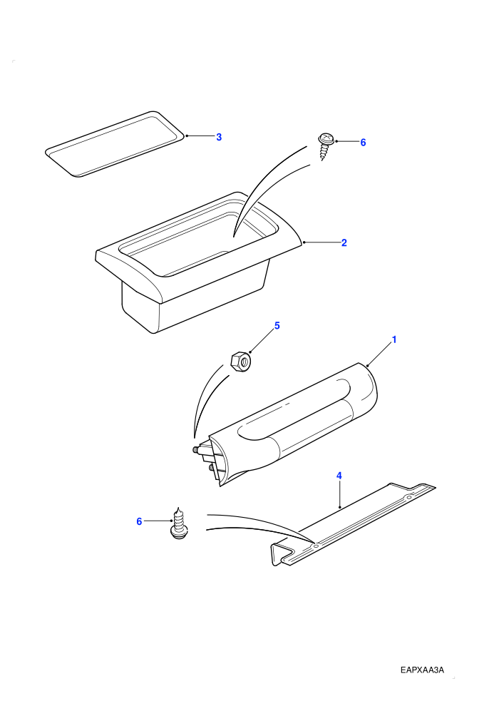 Grab Handle Facia (Less Air Conditioning)
