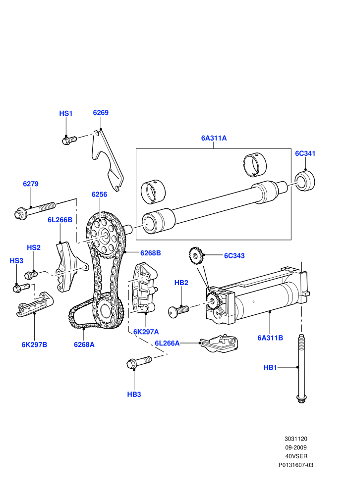 Balance Shafts And Drive (Cologne V6 4.0 EFI (SOHC))((V)TO9A999999)