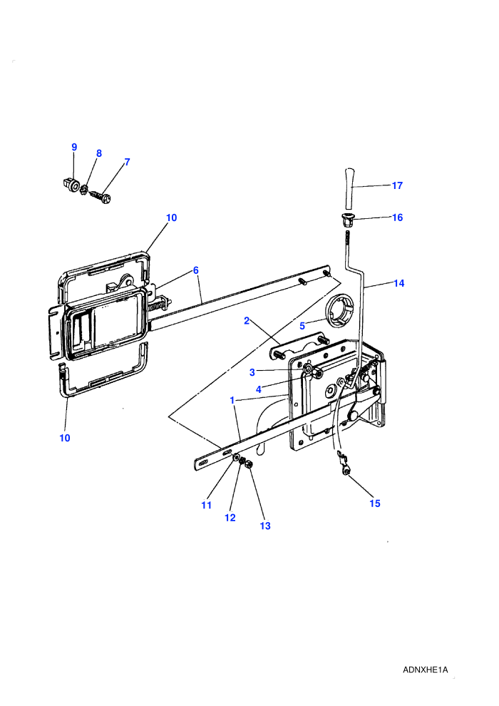 Front Door Latch Mechanism-To (V) AA270226